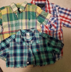 Lot of 3 short sleeve shirts 4T/5T